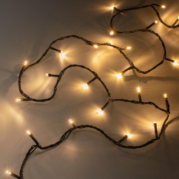 PROFI LED vianočné osvetlenie 12m reťaz, 120xLED, IP44, teplá biela + časovač