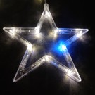 LED svetelný záves - GIRLANDA-HVIEZDY, 3m reťaz, 115xLED, IP20, teplá biela+studená biela FLASH efekt