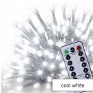 PROFI LED svetelný záves - GIRLANDA, 5m, 300xLED, studená biela, IP44, 8 módov svietenia, časovač, diaľkový ovládač