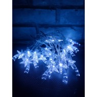 LED svetelná reťaz na batérie, 20x LED, 2,8m, kométy - studená biela