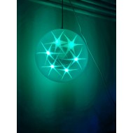 LED svietiaca GUĽA 20cm, RGB - viacfarebná