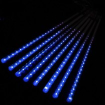 LED vianočné osvetlenie meteor, 8ks ( 30cm/ks ), padajúce hviezdy, IP44, modrá