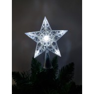 LED vianočná HVIEZDA na stromček - studená biela