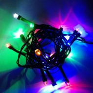 LED vianočné osvetlenie, 2,5 m reťaz, 25xLED, IP44, RGB-viacfarebná