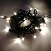 LED vianočné osvetlenie, 2,5 m reťaz, 25xLED, IP44, teplá biela