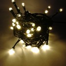 LED vianočné osvetlenie, 4 m reťaz, 50xLED, IP44 ,teplá biela