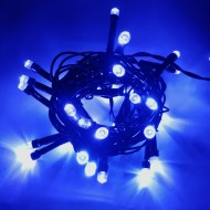 LED vianočné osvetlenie, 4 m reťaz, 50xLED, IP44 modrá