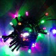 LED vianočné osvetlenie, 4 m reťaz, 50xLED, IP44 , RGB -viacfarebná