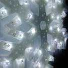LED snehová vločka - studená biela