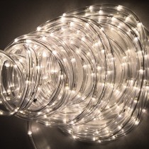 Vianočný LED svetelný had vonkajší, 17m, IP44, teplá biela