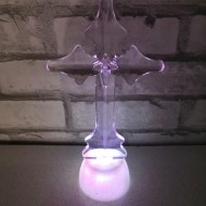 LED svietiaci krížik, RGB - viacfarebný