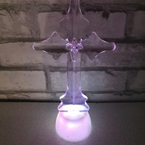 LED svietiaci krížik, RGB - viacfarebný