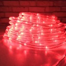 Vianočný LED svetelný had vonkajší, 17m, IP44, červená