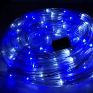 Vianočný LED svetelný had vonkajší, 8m, IP44, modrá + studená biela