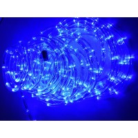 Vianočný LED svetelný had vonkajší, 17m, IP44, modrá