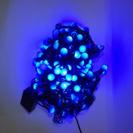 100LED vianočné cherry gule 7,5 m - modrá