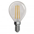 LED žiarovka filament mini globe 4W E14 teplá biela