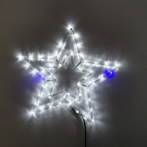 LED hviezda, chladná biela s FLASH efektom 