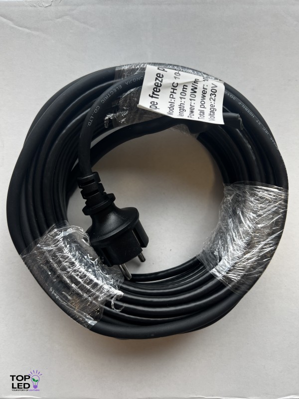EXTRA PEVNÝ vykurovací kábel na ochranu proti mrazom s TERMOSTATOM IP68 10W/m - 10 m