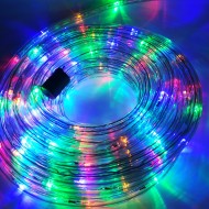 Vianočný LED svetelný had vonkajší, 8m, IP44, viacfarebná RGB