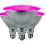 PROFI LED GROW žiarovka pre všetky rastliny 27W, E27, High-power+, IP65, ružovo-modrá