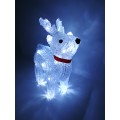 LED vianočný sob - svetelná dekorácia, studená biela