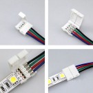 Klip napájacia spojka pre viacfarebné RGB pásiky + 4 PIN koncovka