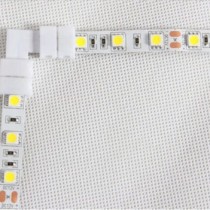 Klip napájacia rohová spojka pre jednofarebné LED pásiky so šírkou 10 mm (SMD 5050, 5630)